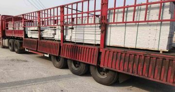 洛阳 白麻荔枝面外墙干挂，工厂装车日常