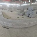 洛阳 芝麻白异形坐凳，自然面光面弧形加工