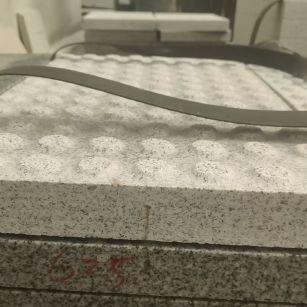 洛阳 芝麻白花岗岩6.0公分荔枝面五轴加工雕刻盲点