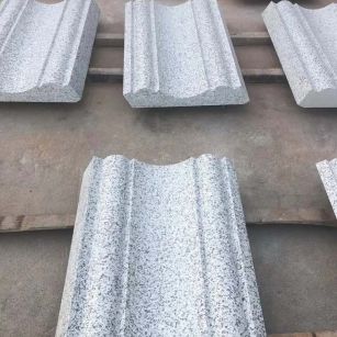 洛阳 白麻花岗岩光面别墅线条