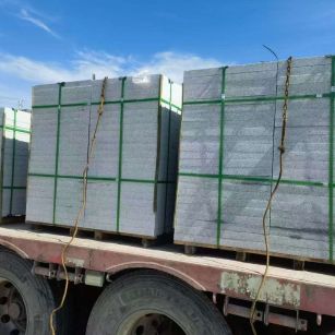 洛阳 芝麻白花岗岩地铺石装车日常