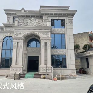 洛阳 白麻花岗岩别墅外墙干挂