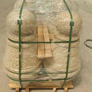 洛阳 黄金麻异形定制雕花——棒棒糖挡车柱