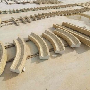 洛阳 黄金麻花岗岩别墅线条