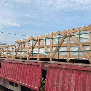 洛阳 芝麻白花岗岩地铺石出口专车-泰国游