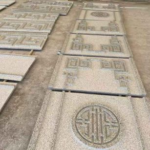 洛阳 白麻花岗岩外墙立面雕刻板