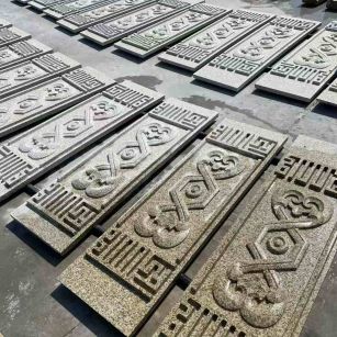 洛阳 黄金麻花岗岩外墙雕刻板