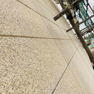 洛阳 黄金麻花岗岩荔枝面外墙干挂石材效果示例