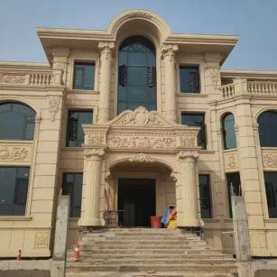 洛阳 黄金麻花岗岩别墅外墙干挂