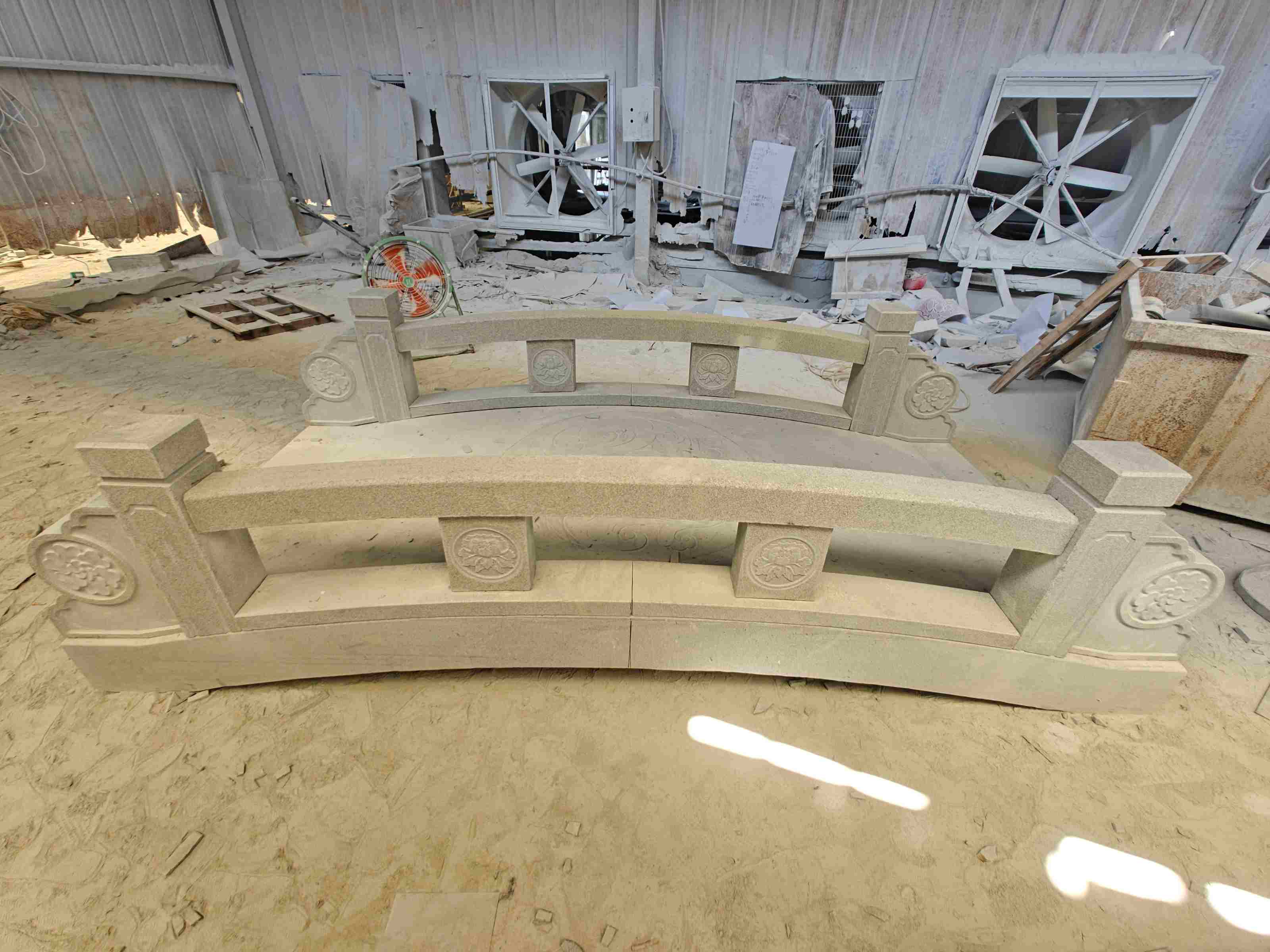 洛阳 芝麻灰花岗岩异形加工-拱桥，石桥