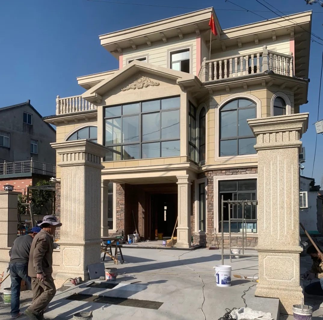 洛阳 黄金麻花岗岩荔枝面别墅外墙干挂私家专属