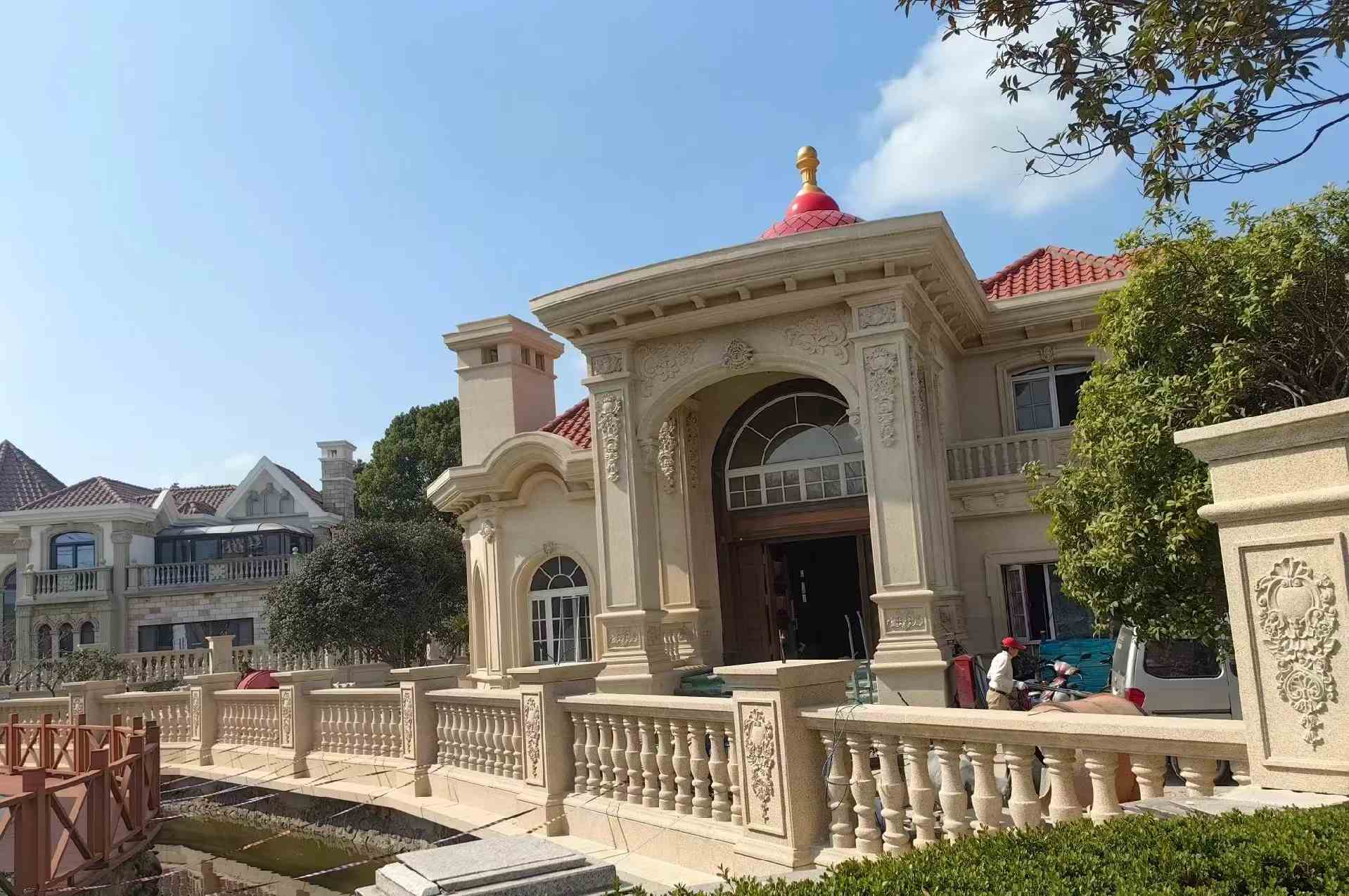 洛阳 黄金麻花岗岩欧式别墅