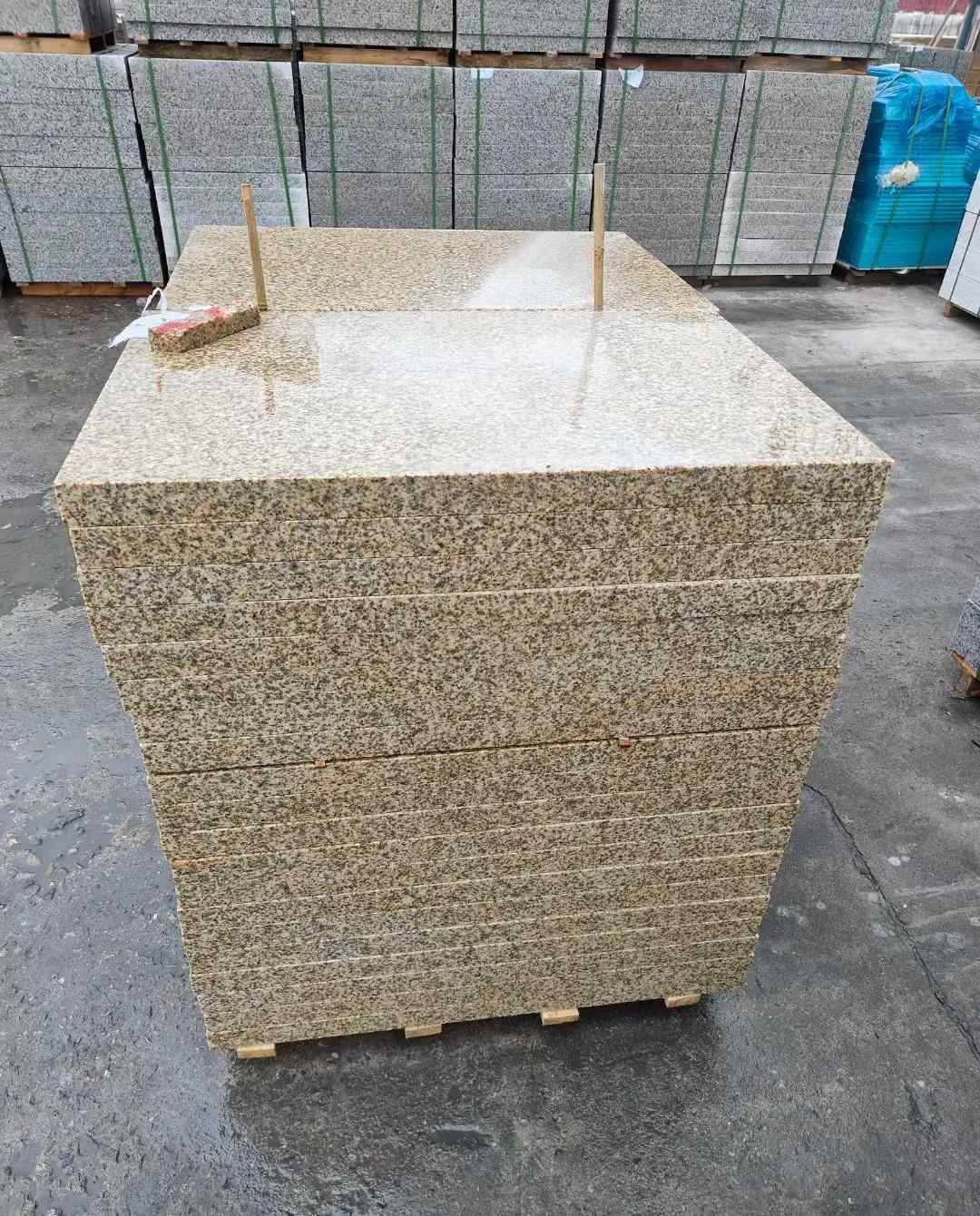 洛阳 湖北黄金麻花岗岩石材荔枝面外墙石材