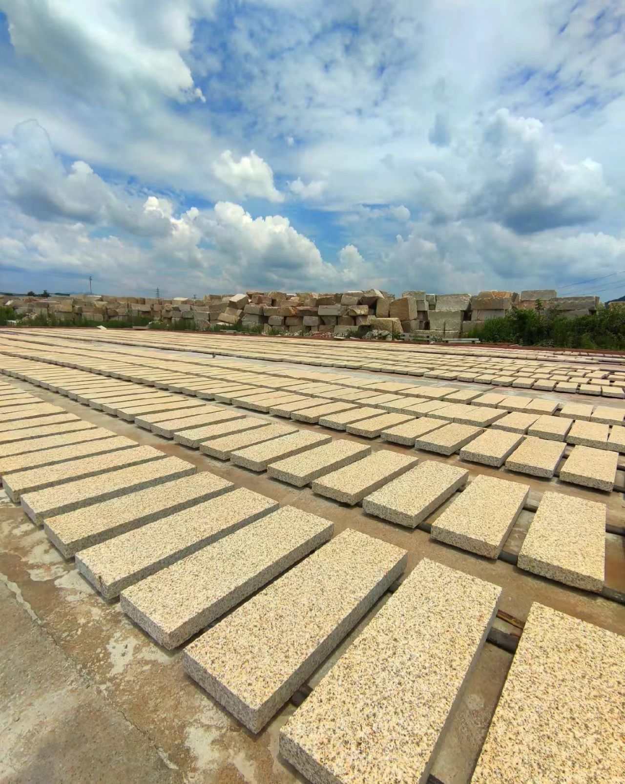 洛阳 黄金麻花岗岩荔枝面地铺石防护中