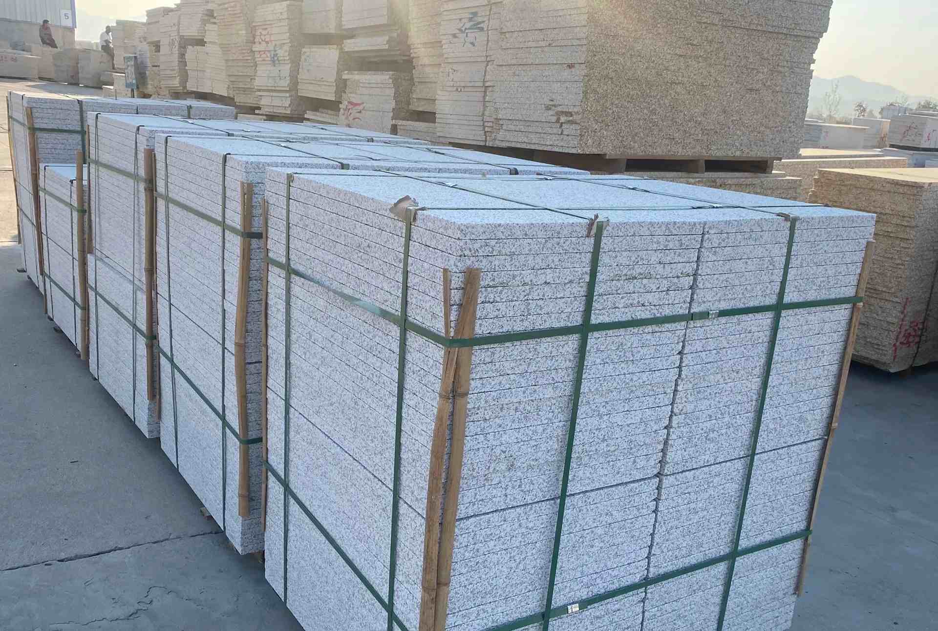 洛阳 白麻花岗岩荔枝面地铺石